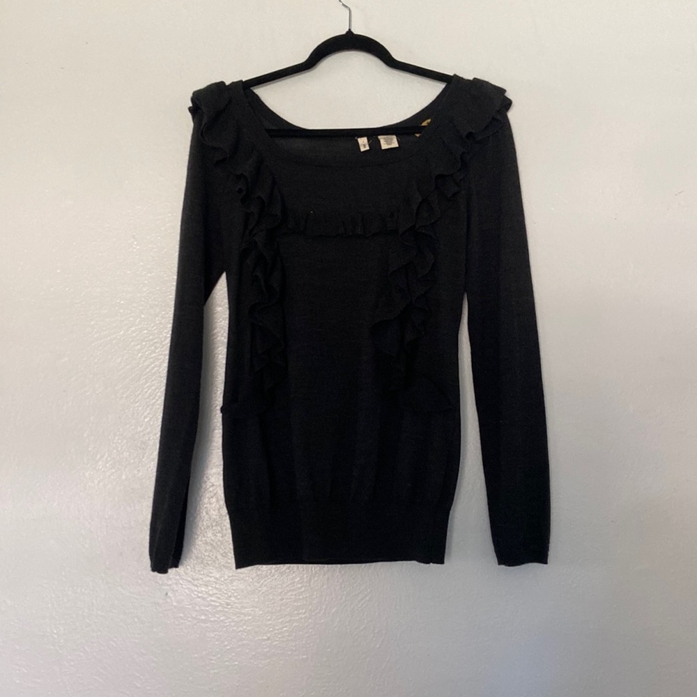 Anthropologie Moth‎ ruffle sweater